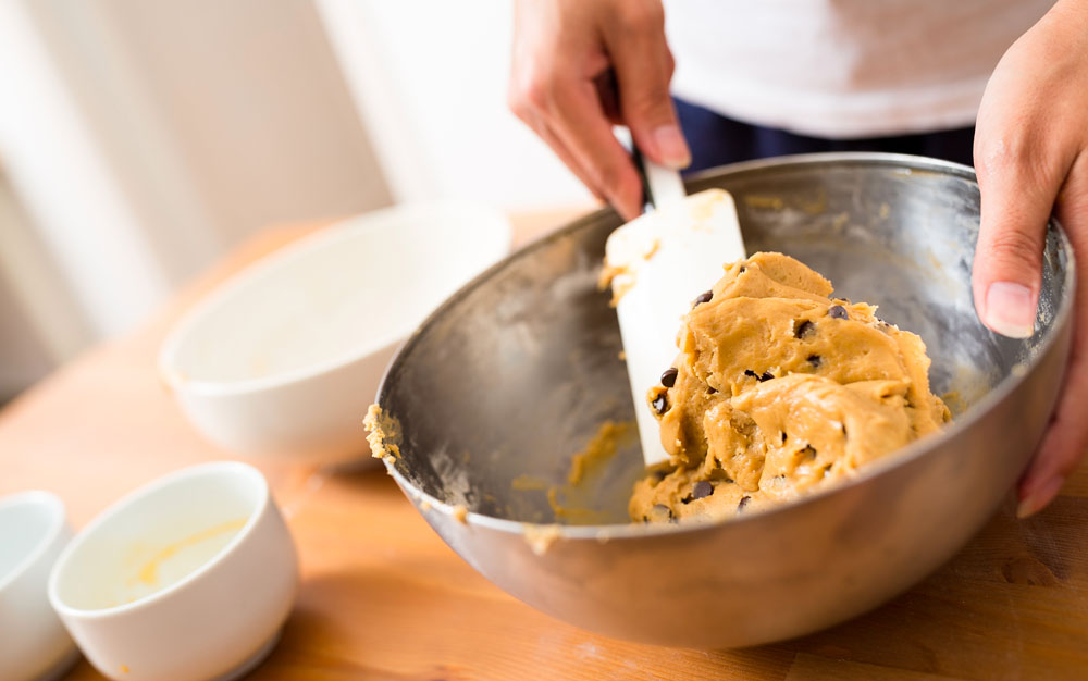 Preparation des space cookies ingredients