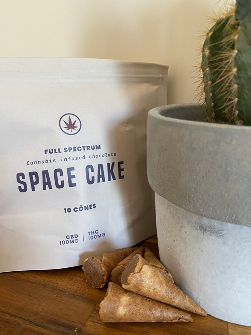 Mini cones Space Cake THC CBD pack de 6 portions individuelles