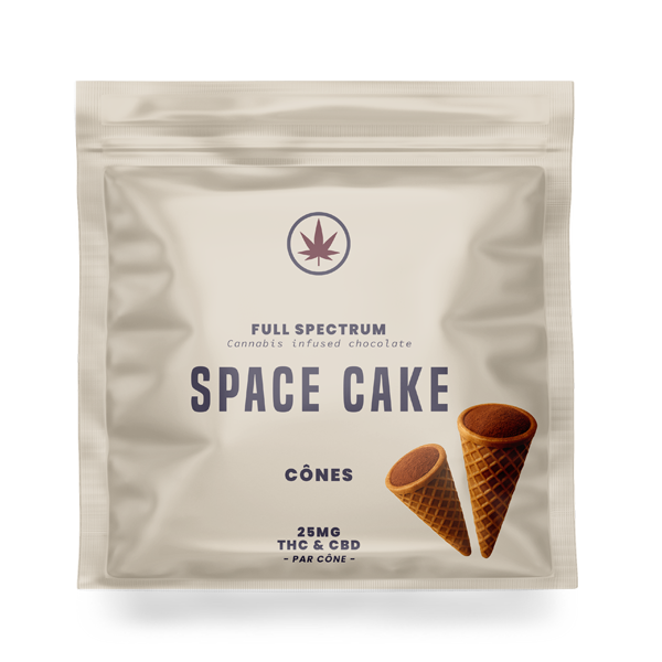 Packaging Space Cake 25mg THC